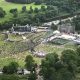 Slane Castle live rock concert festival, helicopter arrival