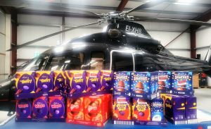 Important delivery flying Easter eggs to Tory Island Easter Hunt